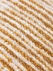 Yard Cumin Yellow Sono Ink Abstract Fringed Feather Filled Cushion - Image 6 of 7