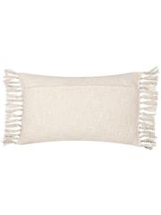 Yard Sono Ink Abstract Fringed Feather Filled Cushion - Изображение 4 из 7
