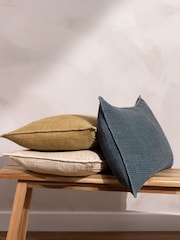 Yard Natural Beige 40 x 60cm Ribble 100% Cotton Polyester Filled Cushion - Image 3 of 9