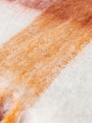 Furn Orange Juno Check Throw - Image 3 of 4