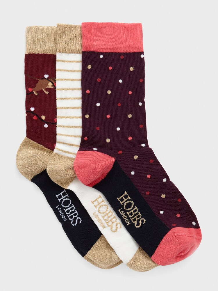 Hobbs Red Dog Light Socks Set - Image 1 of 3 Hobbs Red Dog Light Socks Set - Image 1 of 3