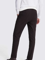 MOSS Brown Tailored Fit Moleskin 100% Cotton Trousers - Image 2 of 3