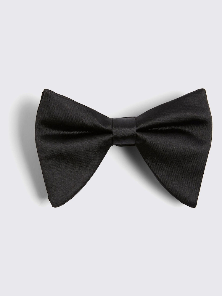 MOSS Black Oversized Bow Tie - Image 2 of 2 MOSS Black Oversized Bow Tie - Image 2 of 2
