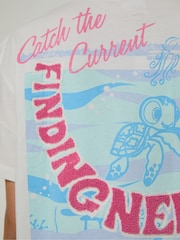 Skinnydip White Disney Finding Nemo Catch The Current T-Shirt - Image 5 of 5