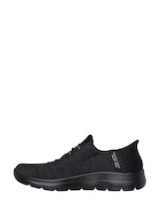 Skechers Black Chrome Pink Womens Slip In Summits Dazzling Haze Trainers - Image 2 of 5