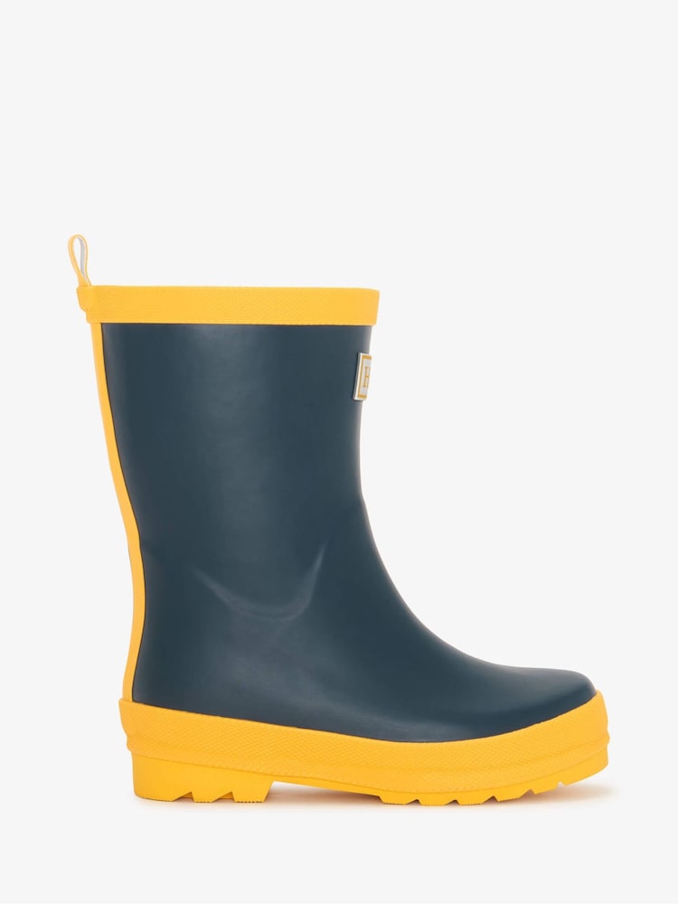 Hatley Blue Waterproof Matte Rain Boots - Imagen 1 de 8