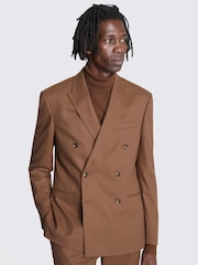 MOSS Brown Slim Fit Copper Flannel Jacket - Image 1 of 5