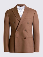MOSS Brown Slim Fit Copper Flannel Jacket - Image 5 of 5