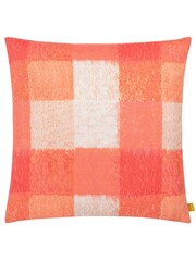 Furn Pink Alma Check Polyester Filled Cushion - Image 2 of 6