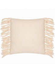 Yard Honey Yellow Saku Blossom Fringed Polyester Filled 100% Cotton Cushion - Image 4 of 7