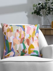 Furn Pink Self Love Abstract Feather Filled Cushion - Image 1 of 5