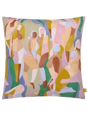 Furn Pink Self Love Abstract Feather Filled Cushion - Image 2 of 5