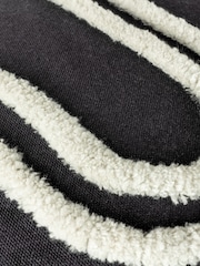 Heya Home Black Archie Tufted Feather Filled Cushion - Image 6 of 6