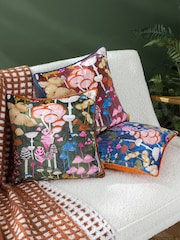 Furn Amanita Velvet Piped Feather Filled Cushion - Imagem 2 de 6
