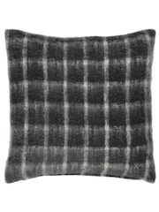 Yard Storm Grey Yarrow Check Polyester Filled Cushion - Image 3 of 6