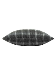 Yard Storm Grey Yarrow Check Polyester Filled Cushion - Image 5 of 6