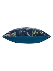 Wylder Blue Wilds Tropical 100% Cotton Polyester Filled Cushion - Image 5 of 6