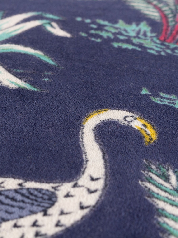Wylder Blue Wilds Tropical 100% Cotton Polyester Filled Cushion - Image 6 of 6