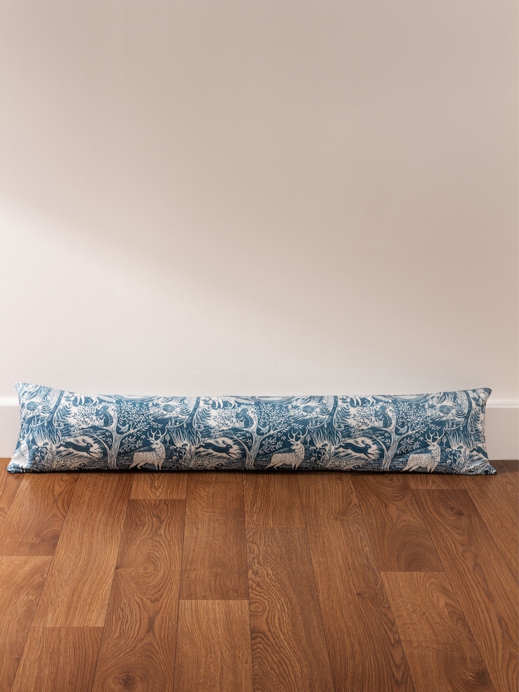 Furn Blue Winter Woods Animal Draught Excluder - Image 1 of 4
