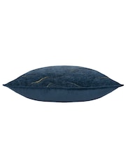 Paoletti Blue Stratus Jacquard Feather Filled Cushion - Image 4 of 6