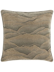 Paoletti Natural Stratus Jacquard Feather Filled Cushion - Image 2 of 6
