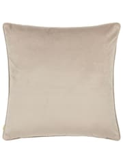 Furn Grey Nook Velvet Piped Polyester Filled Cushion - Image 3 of 5