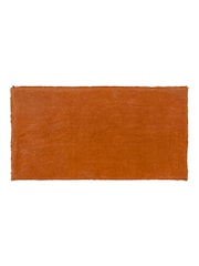 Yard Rust Orange Jaye Velvet Fringed Filled 100% Cotton Bedspread - Image 3 of 6