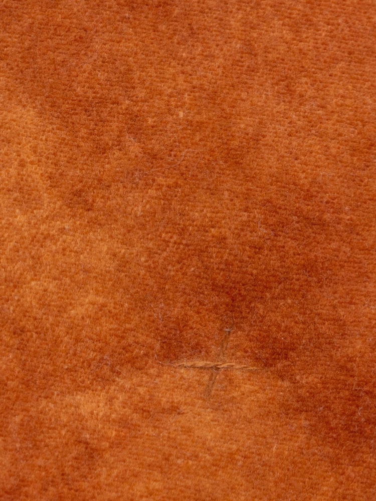 Yard Rust Orange Jaye Velvet Fringed Filled 100% Cotton Bedspread - Image 6 of 6