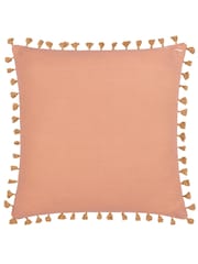 Paoletti Blue Marisa Floral 100% Cotton Velvet Polyester Filled Cushion - Image 3 of 7
