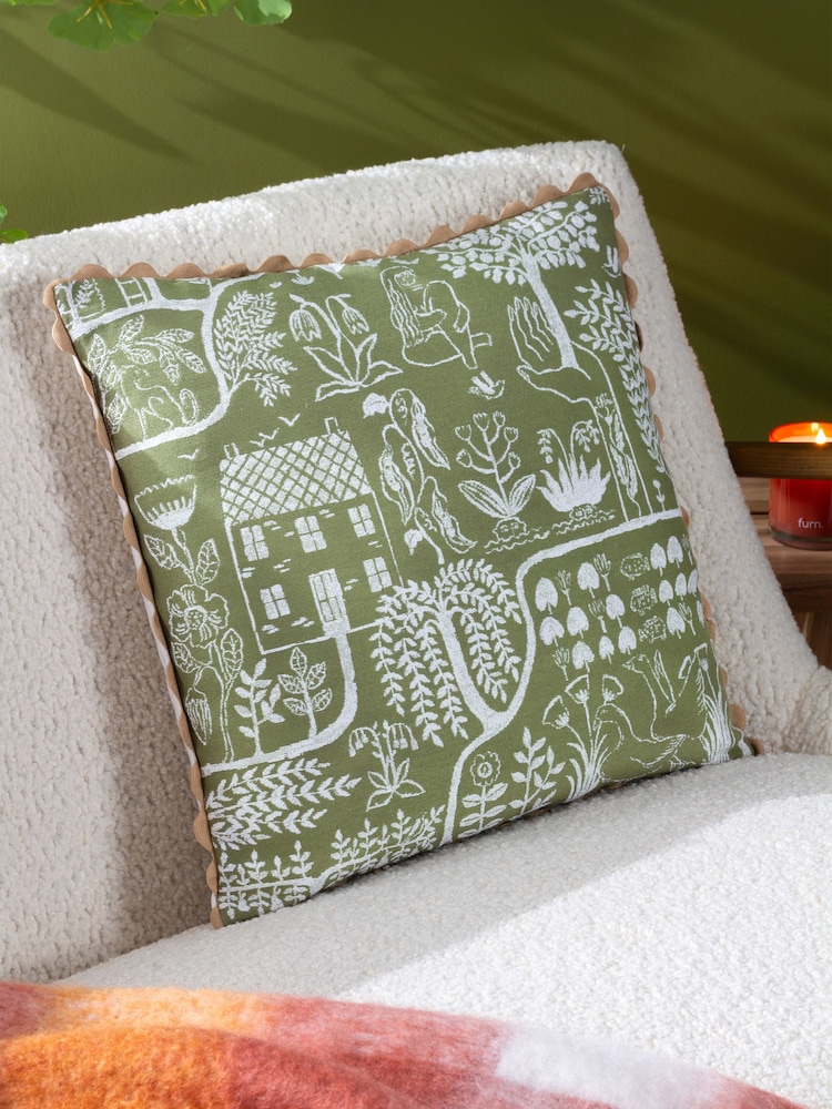 Подушка с жаккардовым наполнителем Furn Frida - Изображение 1 из 7