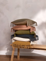 Yard Nimble Knitted Feather Filled 100% Cotton Cushion - Изображение 2 из 7