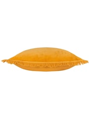 Furn 45 x 45cm Gracie 100% Cotton Velvet Fringed Feather Filled Cushion - Изображение 4 из 5
