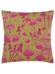 Furn Purple Mushroom Fields Abstract Polyester Filled 100% Cotton Cushion - Image 3 of 6