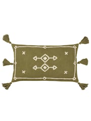 Almofada Yard Folis Bordada de Poliéster Preenchida com 100% Cushion - Imagem 3 de 7