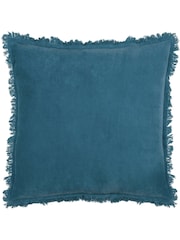 Furn 45 x 45cm Gracie 100% Cotton Velvet Fringed Feather Filled Cushion - Изображение 2 из 5