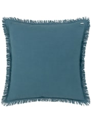 Furn 45 x 45cm Gracie 100% Cotton Velvet Fringed Feather Filled Cushion - Изображение 3 из 5