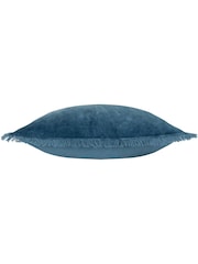 Furn 45 x 45cm Gracie 100% Cotton Velvet Fringed Feather Filled Cushion - Изображение 5 из 5
