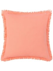 Furn 45 x 45cm Gracie 100% Cotton Velvet Fringed Feather Filled Cushion - Изображение 3 из 5