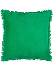 Furn 45 x 45cm Gracie 100% Cotton Velvet Fringed Polyester Filled Cushion - صورة 2 من 4