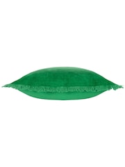 Furn 45 x 45cm Gracie 100% Cotton Velvet Fringed Polyester Filled Cushion - صورة 4 من 4