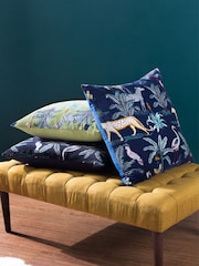 Wylder Green Wilds Tropical 100% Cotton Polyester Filled Cushion - Image 2 of 6