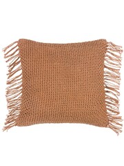 Yard Baked Earth Pink Nimble Knitted Feather Filled Cushion - Image 3 of 7