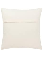 Yard Ecru Cream Hush Cotton Linear Polyester Filled 100% Cotton Cushion - Image 3 of 7