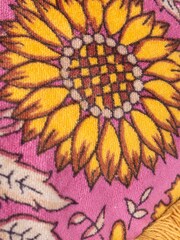 Paoletti Purple Clarendon Floral 100% Cotton Velvet Feather Filled Cushion - Image 4 of 5