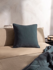 de musselinaYard Lark % algodão poliéster preenchida Crinkle 100 Cushion - Imagem 1 de 6