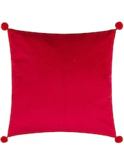 Furn Cream Deck The Halls Tree Embroidered  Polyester Filled Cushion - Image 3 of 7