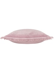Furn 45 x 45cm Gracie 100% Cotton Velvet Fringed Feather Filled Cushion - Изображение 4 из 5