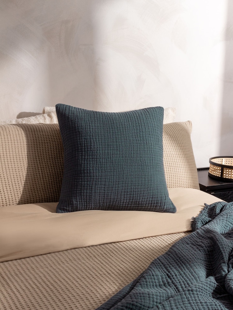 deYard musselina Lark,Crinkle algodão amassado, enchimento de penas, % 100 Cushion - Imagem 1 de 6