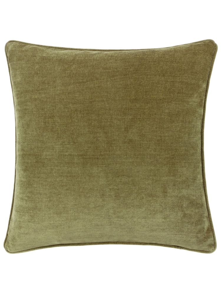 Yard 50 x 50cm Heavy Chenille Velvet Piped Feather Filled Cushion - Изображение 1 из 4