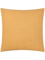 Yard Honey Yellow Hush Cotton Linear Feather Filled 100% Cotton Cushion - Image 2 of 7